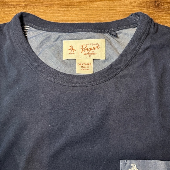 Original Penguin End On End Men's Color Block/Striped Tee. Size XL - Picture 4 of 6